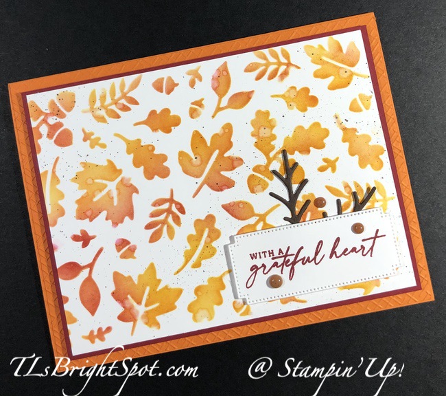 Stampin' Up! Abundant Beauty Leaves Mask