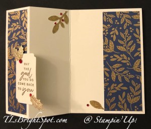 Stampin' Up! Simple Fun Fold Note Card inside