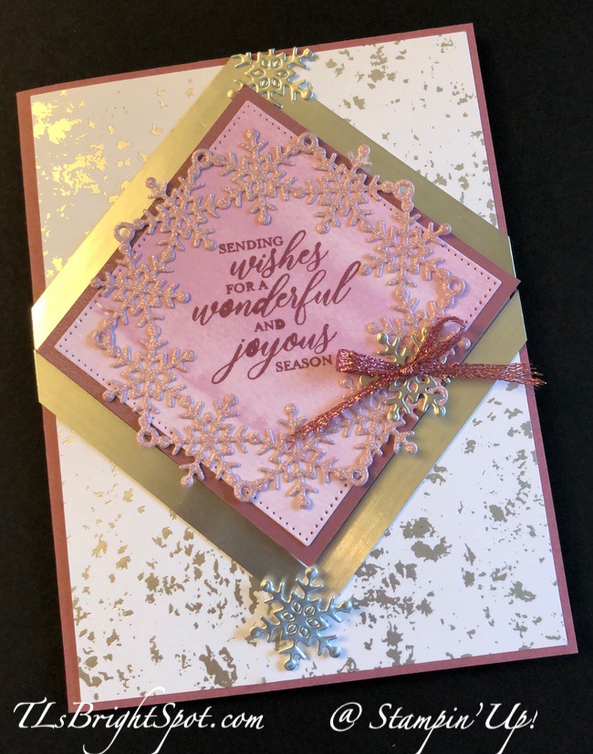 Stampin' Up! Wishes All Around bundle, snowflake wreath