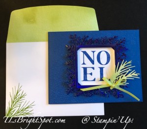 Stampin' Up! Christmas Classics Bundle, Thur Hop card & envelope