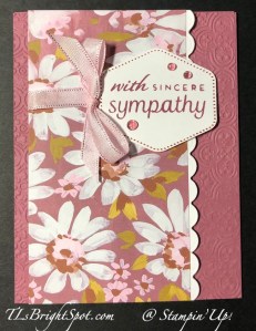 Stampin' Up! Heartfelt Hexagon Feminine Card