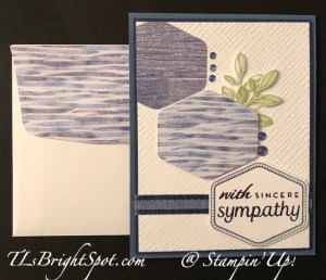 Stampin' Up! Heartfelt Hexagons & Let's Go Fishing DSP card & envelope