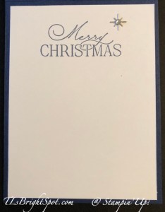 Stampin' Up! Card 1 Merriest Trees, inside