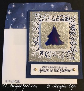 Stampin' Up! Card 2 Merriest Trees card & envelope
