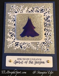 Stampin' Up! 2nd card Merriest Trees