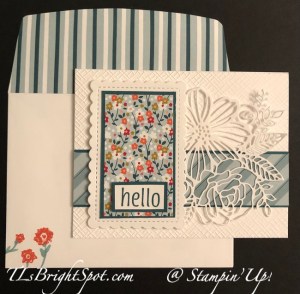Stampin' Up!  Artistic Bundle w/ Garden Walk 6x6 DSP card & envelope