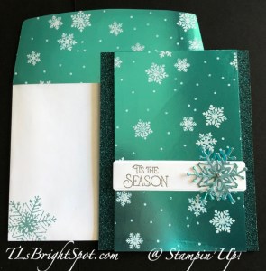 Stampin' Up! Snowflake Magic card & envelope