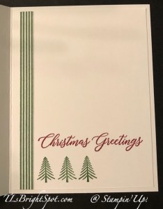 Stampin' Up! Wishes All Around card inside