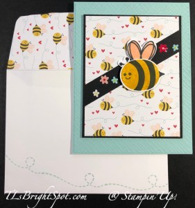 Stampin' Up! Bee My Valentine card & envelope
