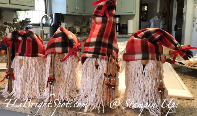 Stampin' Up! Class Gnomes & reindeer