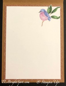 Stampin' Up! Flight & Airy Birthday Card, inside