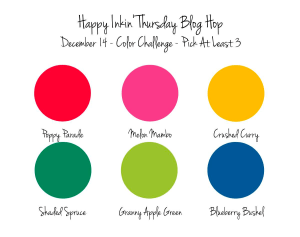 Stampin' Up! Color Challenge for the hop 12/14