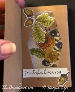 Stampin' Up! Kraft Note Card Pop Up Shadow Box, inside.2
