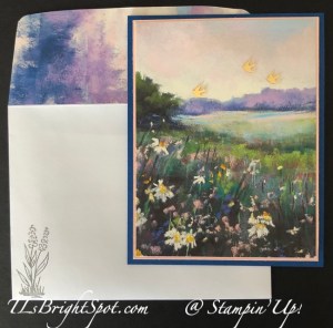 Stampin' Up! Meandering Meadows DSP card & envelope