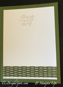 Stampin' Up! Quiet Reflection, inside