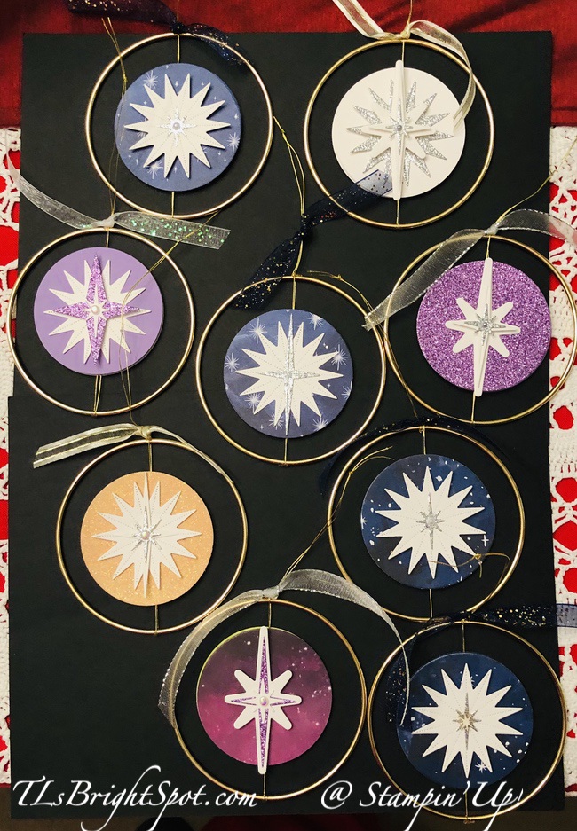 Stampin' Up! Stars At Night Dies for ornaments
