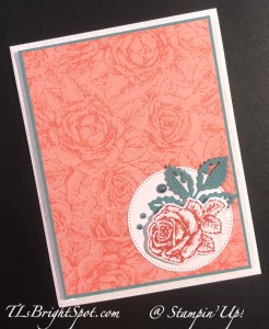 Stampin' Up! Stippled Roses in Calypso Coral
