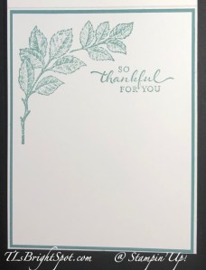 Stampin' Up! Stippled Roses in Calypso Coral, inside