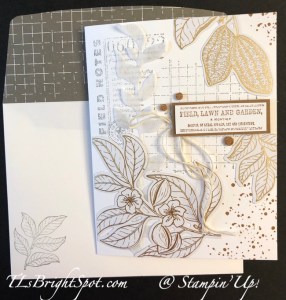 Stampin' Up! Monochromatic Nature's Sweetness card & envelope
