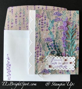 Stampin' Up! Perennial Lavender Suite card & envelope
