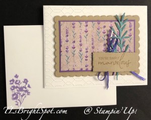 Stampin' Up! Perennial Lavender Suite card & envelope