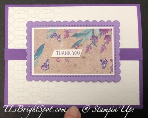 Stampin' Up! Perennial Postage Thank You Card