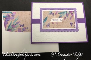 Stampin' Up! Perennial Postage Thank You Card & Envelope