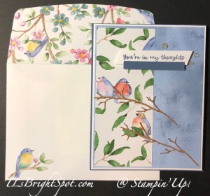 Stampin' Up! Seasonal Branches & Flight & Airy card & envelope