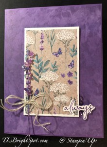 Stampin' Up! Perennial Lavender Here For you Card front
