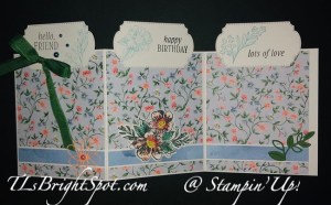 Stampin' Up! Flight & Airy Triple Panel Fold