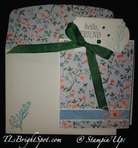Stampin' Up! Flight & Airy Triple Panel Fold card & envelope