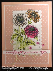 Stampin' Up! Simply Zinnia, Sending Flowers