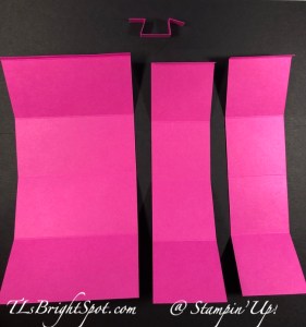 Stampin' Up! Triple Box Card. cut card stock