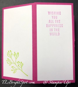 Stampin' Up! Triple Box card back