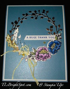 Stampin' Up! Encircled in Nature thank You card front