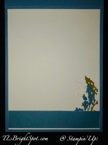 Stampin' Up! Encircled in Nature Thank You card, inside