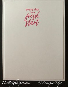 Stampin' Up! Garden Meadow sentiment