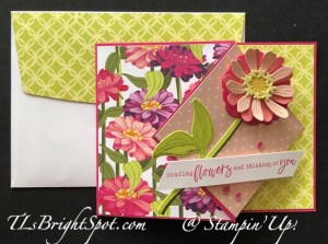 Stampin' Up! Simply Zinnia Flip Front card & envelope back