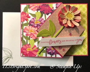 Stampin' Up! Simply Zinnia Flip Front card & envelope front