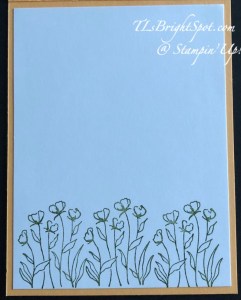 Stampin' Up! Thoughtful wishes card inside