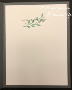 Stampin' Up! Encircled in Nature, inside card