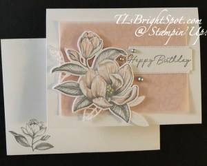 Stampin' Up! Magnolia Mood Bundle card & envelope