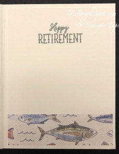 Stampin' Up! Gone Fishing card inside