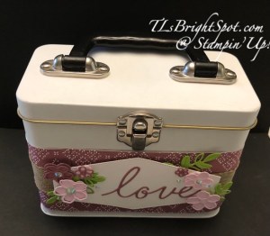 Stampin' Up! Nested Essential Dies, Sentimental Park Dies & Thoughtful Expressions Dies - all on a gift box