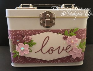 Stampin' Up! Nested Essentials Dies, Sentimental Park Dies and Thoughtful Expressions Dies - all on a box