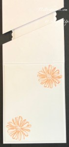 Stampin' Up! Diagonal Split card inside