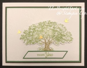 Stampin' Up! Loveliest Tree Thank You card front