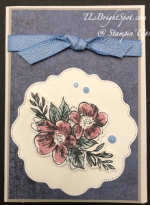 Stampin' Up! Notecard w/ Earthen Elegance DSP #2