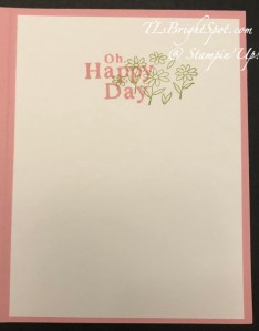 Stampin' Up! Playing in the Rain inside card