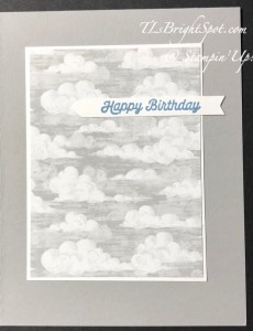 Stampin' Up! Take To The Sky DSP for the card inside